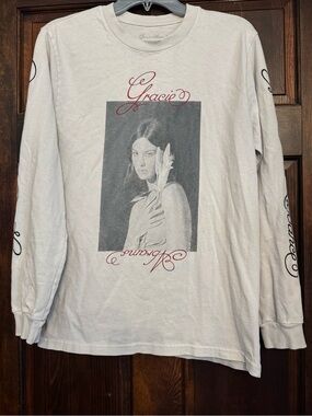 Gracie Abrams Long Sleeve T Shirt Small Cream Good Riddance The Eras Tour Merch